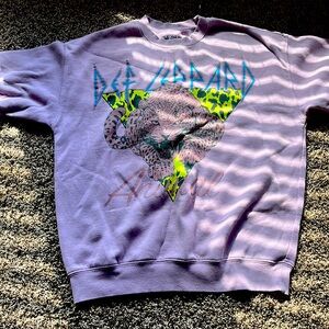 Purple sweater. so cute with leggings jeans shorts etc.